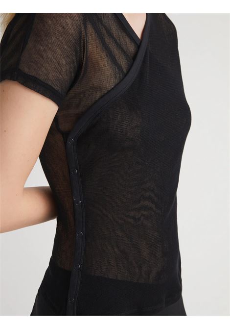 top olimpia mesh donna nero PALOMA WOOL | WD6203999